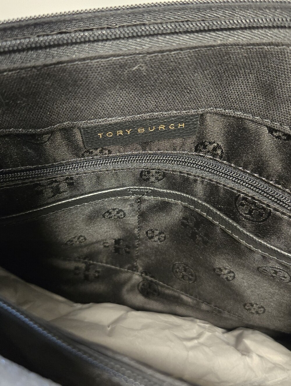 Tory Burch Elle Minimalist Black Leather Work Laptop Tote NWT - Picture 12 of 17
